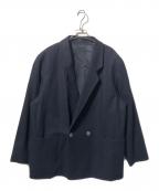 Burberry'sバーバリーズ）の古着「銀釦ダブルウールジャケット」｜ネイビー