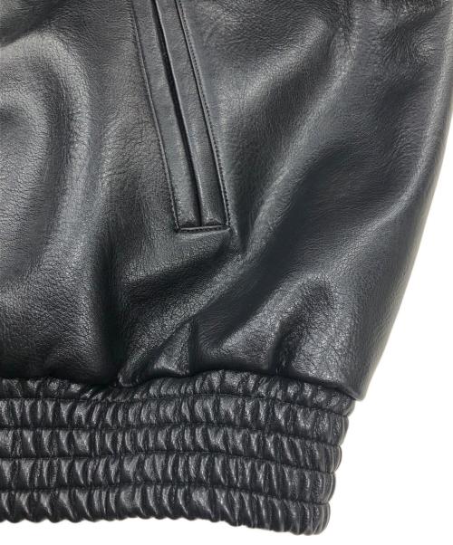 A FEW GOOD KIDS（アフューグッドキッズ）A FEW GOOD KIDS (アフューグッドキッズ) レーシングエコレザーブルゾン ブラック サイズ:Lの古着・服飾アイテム