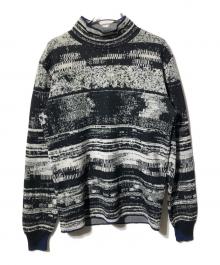 STONE ISLAND（ストーンアイランド）の古着「総柄ハイネックニット」｜グレー