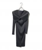 PLEATS PLEASEプリーツプリーズ）の古着「変形2WAYワンピース」｜グレー