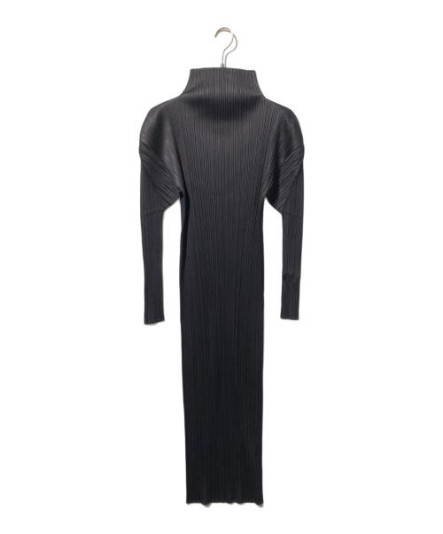 PLEATS PLEASE（プリーツプリーズ）PLEATS PLEASE (プリーツプリーズ) 長袖ワンピース グレー サイズ:3の古着・服飾アイテム