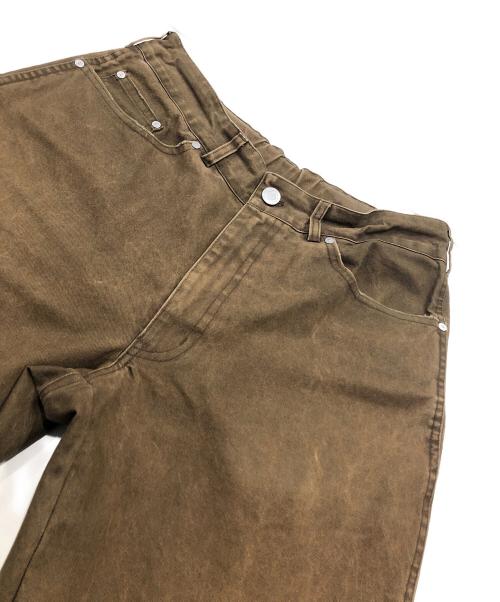 whiteland Blackburn（ホワイトランドブラックバーン）whiteland Blackburn (ホワイトランドブラックバーン) ダックフレアパンツ ブラウン サイズ:FREEの古着・服飾アイテム