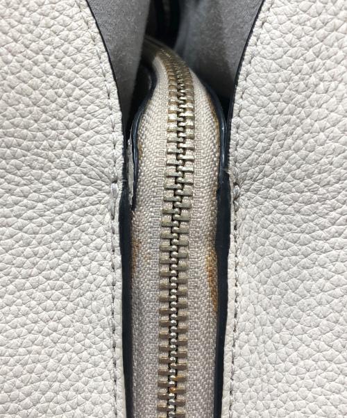 Kate Spade（ケイトスペード）Kate Spade (ケイトスペード) ノーカラーブロックラージショルダーバッグ ベージュの古着・服飾アイテム