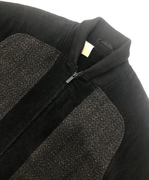 N.HOOLYWOOD（エヌ ハリウッド）N.HOOLYWOOD (エヌ ハリウッド) コーデュロイ切替ブルゾン ブラック サイズ:36の古着・服飾アイテム