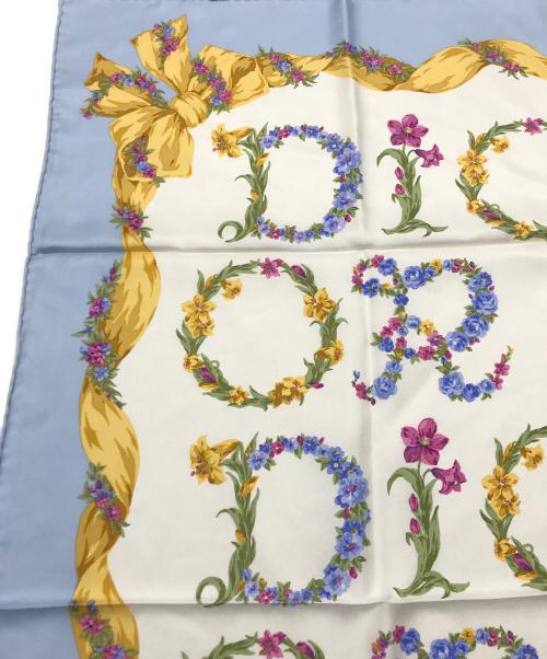 Christian Dior（クリスチャン ディオール）Christian Dior (クリスチャン ディオール) 花柄ロゴスカーフ マルチカラーの古着・服飾アイテム