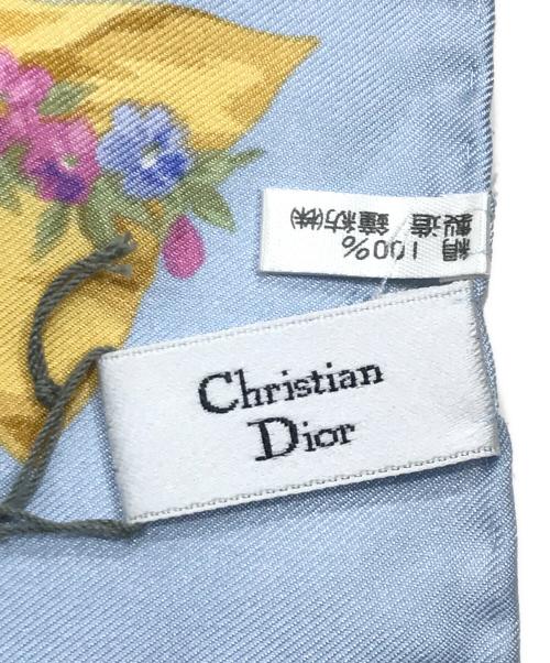 Christian Dior（クリスチャン ディオール）Christian Dior (クリスチャン ディオール) 花柄ロゴスカーフ マルチカラーの古着・服飾アイテム
