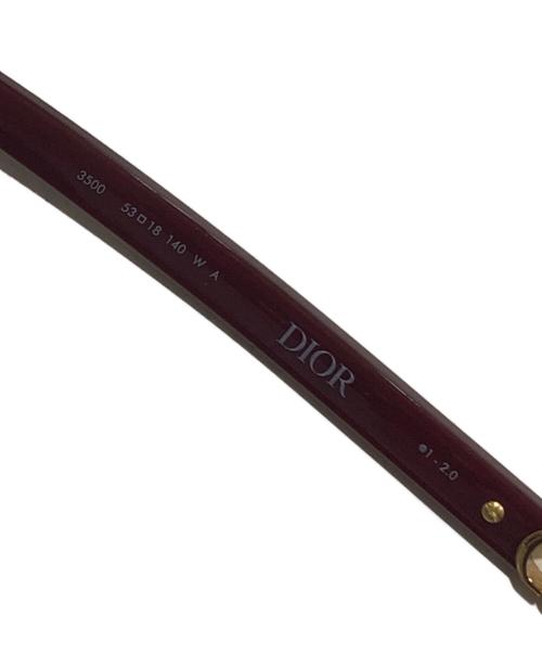 Christian Dior（クリスチャン ディオール）Christian Dior (クリスチャン ディオール) サングラス エンジ サイズ:53□18B-140の古着・服飾アイテム