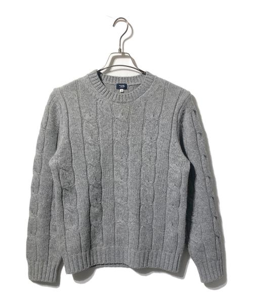 Maker's Shirt 鎌倉（メーカーズシャツカマクラ）Maker's Shirt 鎌倉 (メーカーズシャツカマクラ) カシミヤミックスニット グレー サイズ:46の古着・服飾アイテム