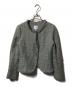 ARMANI COLLEZIONI（アルマーニ コレツィオーニ）の古着「ノーカラーツイードジャケット」｜グレー
