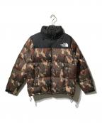 THE NORTH FACEザ ノース フェイス）の古着「NOVELTY NUPTSE JACKET」｜ブラウン×ベージュ