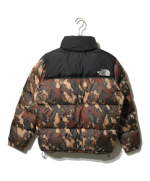 THE NORTH FACE（ザ ノース フェイス）THE NORTH FACE (ザ ノース フェイス) NOVELTY NUPTSE JACKET ブラウン×ベージュ サイズ:Mの古着・服飾アイテム