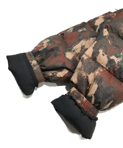 THE NORTH FACE（ザ ノース フェイス）THE NORTH FACE (ザ ノース フェイス) NOVELTY NUPTSE JACKET ブラウン×ベージュ サイズ:Mの古着・服飾アイテム