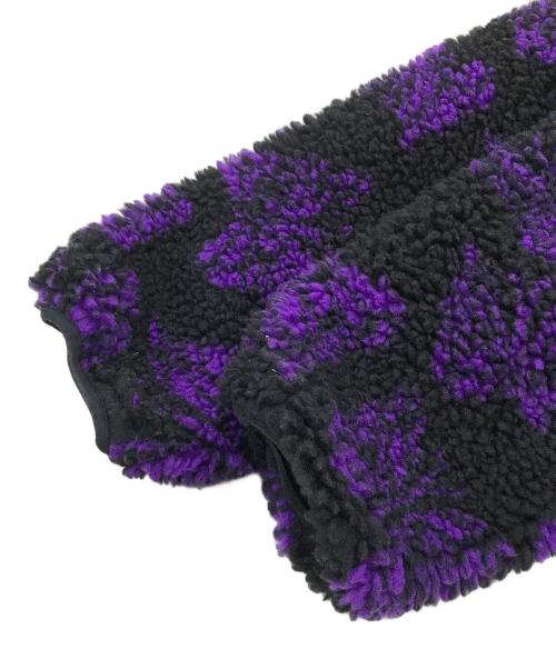 Needles（ニードルズ）Needles (ニードルズ) BEAMS (ビームス) 別注 BOA FLEECE JACKET ブラック×パープル サイズ:Sの古着・服飾アイテム