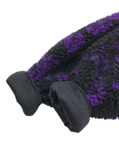 Needles（ニードルズ）Needles (ニードルズ) BEAMS (ビームス) 別注 BOA FLEECE JACKET ブラック×パープル サイズ:Sの古着・服飾アイテム