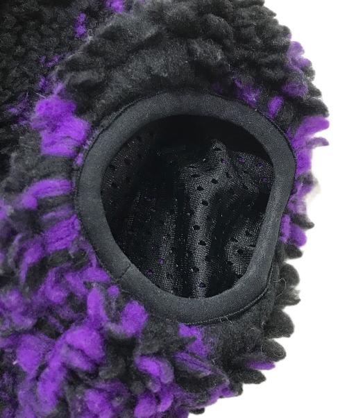 Needles（ニードルズ）Needles (ニードルズ) BEAMS (ビームス) 別注 BOA FLEECE JACKET ブラック×パープル サイズ:Sの古着・服飾アイテム