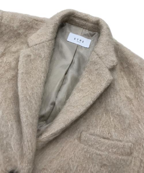 ETRE（エトレ）ETRE (エトレ) シャギーニットジャケット ベージュ サイズ:Sの古着・服飾アイテム