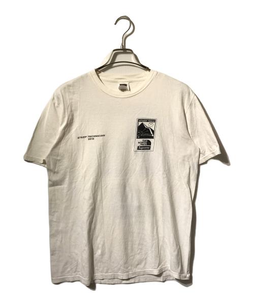 THE NORTH FACE（ザ ノース フェイス）THE NORTH FACE (ザ ノース フェイス) SUPREME (シュプリーム) 半袖カットソー/STEEP TECH ホワイト サイズ:Sの古着・服飾アイテム