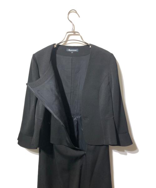 Aquascutum（アクアスキュータム）Aquascutum (アクアスキュータム) ブラックフォーマルワンピース ブラック サイズ:9の古着・服飾アイテム