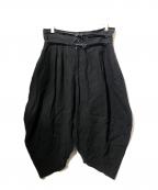 ROGGYKEIロギーケイ）の古着「リネンサルエルパンツ」｜ブラック
