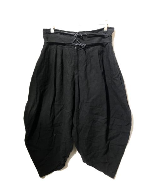 ROGGYKEI（ロギーケイ）ROGGYKEI (ロギーケイ) リネンサルエルパンツ ブラック サイズ:Sの古着・服飾アイテム
