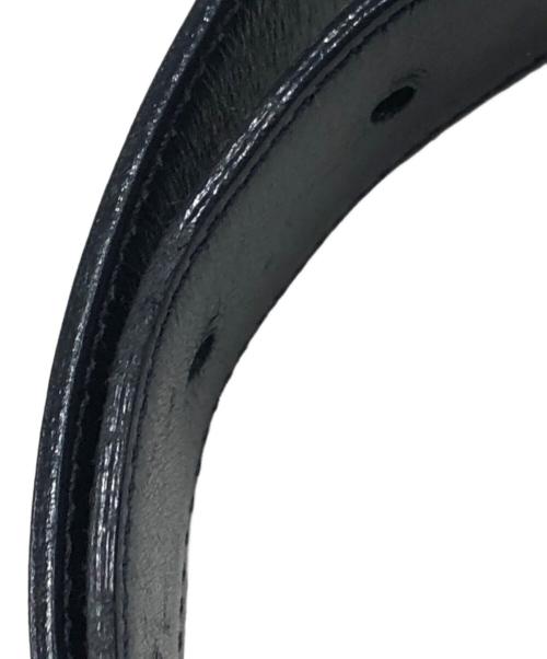 GUCCI（グッチ）GUCCI (グッチ) GGバックルレザーベルト ブラックの古着・服飾アイテム