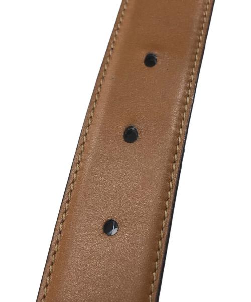 GUCCI（グッチ）GUCCI (グッチ) GGバックルレザーベルト ブラックの古着・服飾アイテム