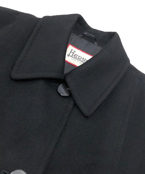 HERNO（ヘルノ）HERNO (ヘルノ) カシミヤブレンドステンカラーコート ブラック サイズ:40の古着・服飾アイテム