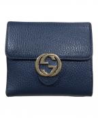 GUCCIグッチ）の古着「2つ折り財布」｜ブルー