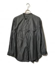 Engineered Garments（エンジニアド ガーメンツ）の古着「Banded Collar Shirt/バンドカラーシャツ」｜グレー