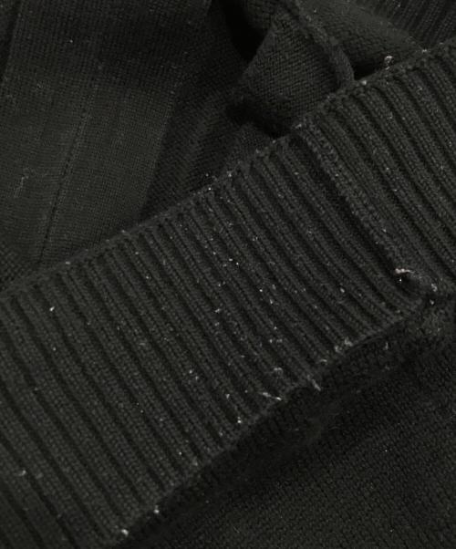BURBERRY BLACK LABEL（バーバリーブラックレーベル）BURBERRY BLACK LABEL (バーバリーブラックレーベル) ジップニット/ハイネックニット ブラック サイズ:3の古着・服飾アイテム