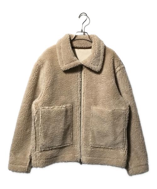 SHIPS（シップス）SHIPS (シップス) リバーシブル ボア ブルゾン ベージュ サイズ:Sの古着・服飾アイテム