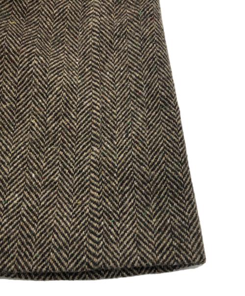 POLO RALPH LAUREN（ポロ・ラルフローレン）POLO RALPH LAUREN (ポロ・ラルフローレン) ヘリンボーンウールコート ブラウン サイズ:2の古着・服飾アイテム