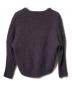 l'heritage martinique (レリタージュ マルティニーク) ケーブルニット/Vネックニット パープル サイズ:表記なし：8000円