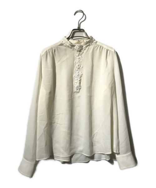 IENA（イエナ）IENA (イエナ) フラワーモチーフブラウス/レースフラワーブラウス アイボリー サイズ:表記なしの古着・服飾アイテム