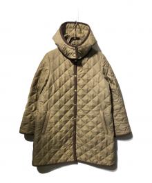 Traditional Weatherwear（トラディショナルウェザーウェア）の古着「フーディーキルティングコート」｜ブラウン