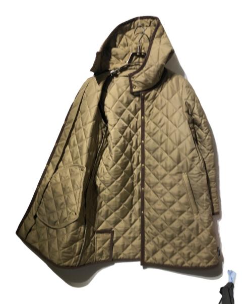 Traditional Weatherwear（トラディショナルウェザーウェア）Traditional Weatherwear (トラディショナルウェザーウェア) フーディーキルティングコート ブラウン サイズ:36の古着・服飾アイテム