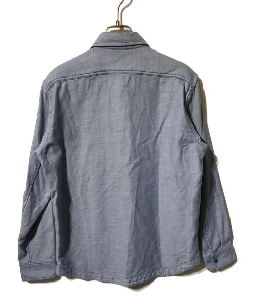 LACOSTE（ラコステ）LACOSTE (ラコステ) ダンガリー×ソリッドツイルのリバーシブルシャツ/長袖シャツ ブルー サイズ:ＳＭの古着・服飾アイテム