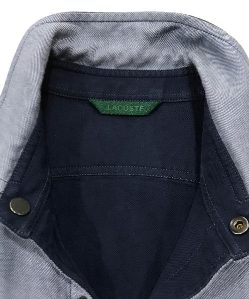 LACOSTE（ラコステ）LACOSTE (ラコステ) ダンガリー×ソリッドツイルのリバーシブルシャツ/長袖シャツ ブルー サイズ:ＳＭの古着・服飾アイテム