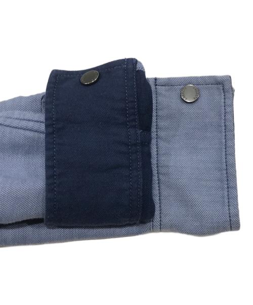LACOSTE（ラコステ）LACOSTE (ラコステ) ダンガリー×ソリッドツイルのリバーシブルシャツ/長袖シャツ ブルー サイズ:ＳＭの古着・服飾アイテム