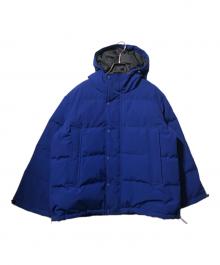 DANTON（ダントン）の古着「DOWN ARMY HOODED JACKET」｜ブルー