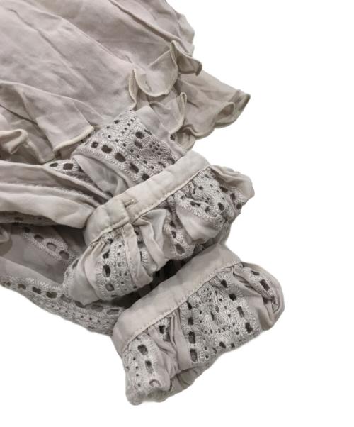 HER LIP TO（ハーリップトゥ）Her lip to (ハーリップトゥ) パフスリーブブラウス/フリルブラウス パープル サイズ:Freeの古着・服飾アイテム