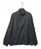 MARKAマーカ）の古着「WOOL SOFT FLANNEL HALF ZIP TRACK JACKET／ハーフジップジャケット/フランネルジャケット」｜ブラック