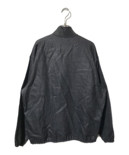 MARKA（マーカ）MARKA (マーカ) WOOL SOFT FLANNEL HALF ZIP TRACK JACKET／ハーフジップジャケット/フランネルジャケット ブラック サイズ:1の古着・服飾アイテム