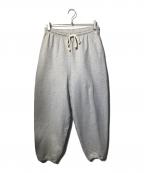 MARKAマーカ）の古着「GYM PANTS - organic cotton knit fleece」｜グレー