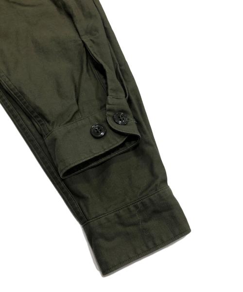 MARKA（マーカ）MARKA (マーカ) ユーティリティ シャツ - オーガニック コットン バック サテン/UTILITY SHIRT - ORGANIC COTTON BACK SATIN カーキ サイズ:1の古着・服飾アイテム