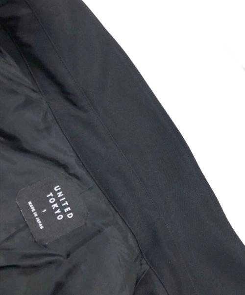UNITED TOKYO（ユナイテッドトーキョー）UNITED TOKYO (ユナイテッドトーキョー) プリーツ切替トレンチコート ブラック サイズ:1の古着・服飾アイテム