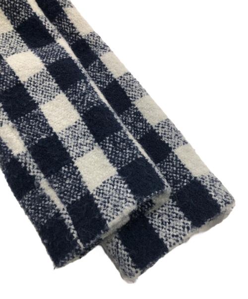 A.P.C.（アーペーセー）A.P.C. (アーペーセー) チェックブークレコート ベージュ×ネイビー サイズ:34の古着・服飾アイテム