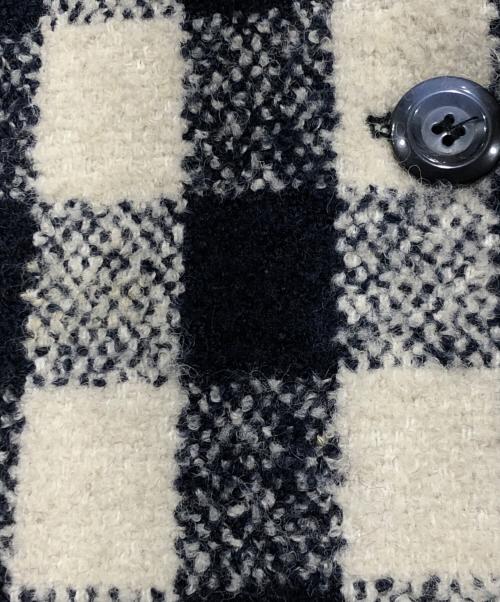 A.P.C.（アーペーセー）A.P.C. (アーペーセー) チェックブークレコート ベージュ×ネイビー サイズ:34の古着・服飾アイテム