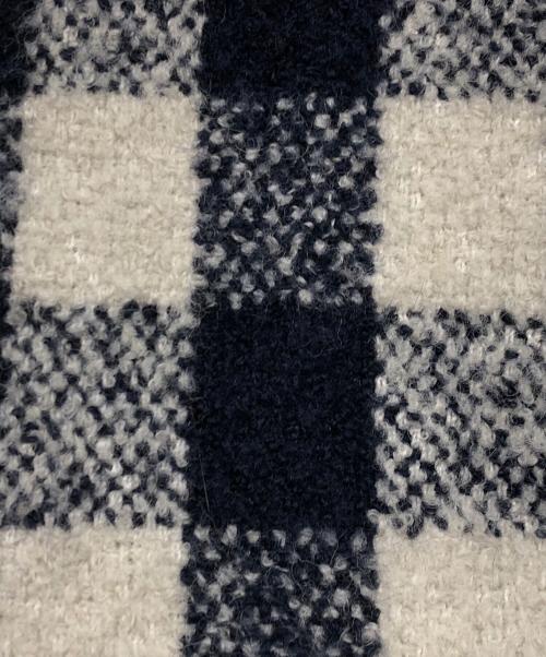 A.P.C.（アーペーセー）A.P.C. (アーペーセー) チェックブークレコート ベージュ×ネイビー サイズ:34の古着・服飾アイテム