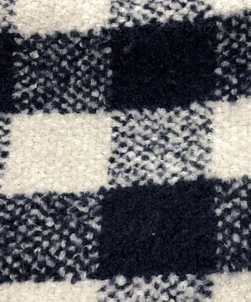 A.P.C.（アーペーセー）A.P.C. (アーペーセー) チェックブークレコート ベージュ×ネイビー サイズ:34の古着・服飾アイテム